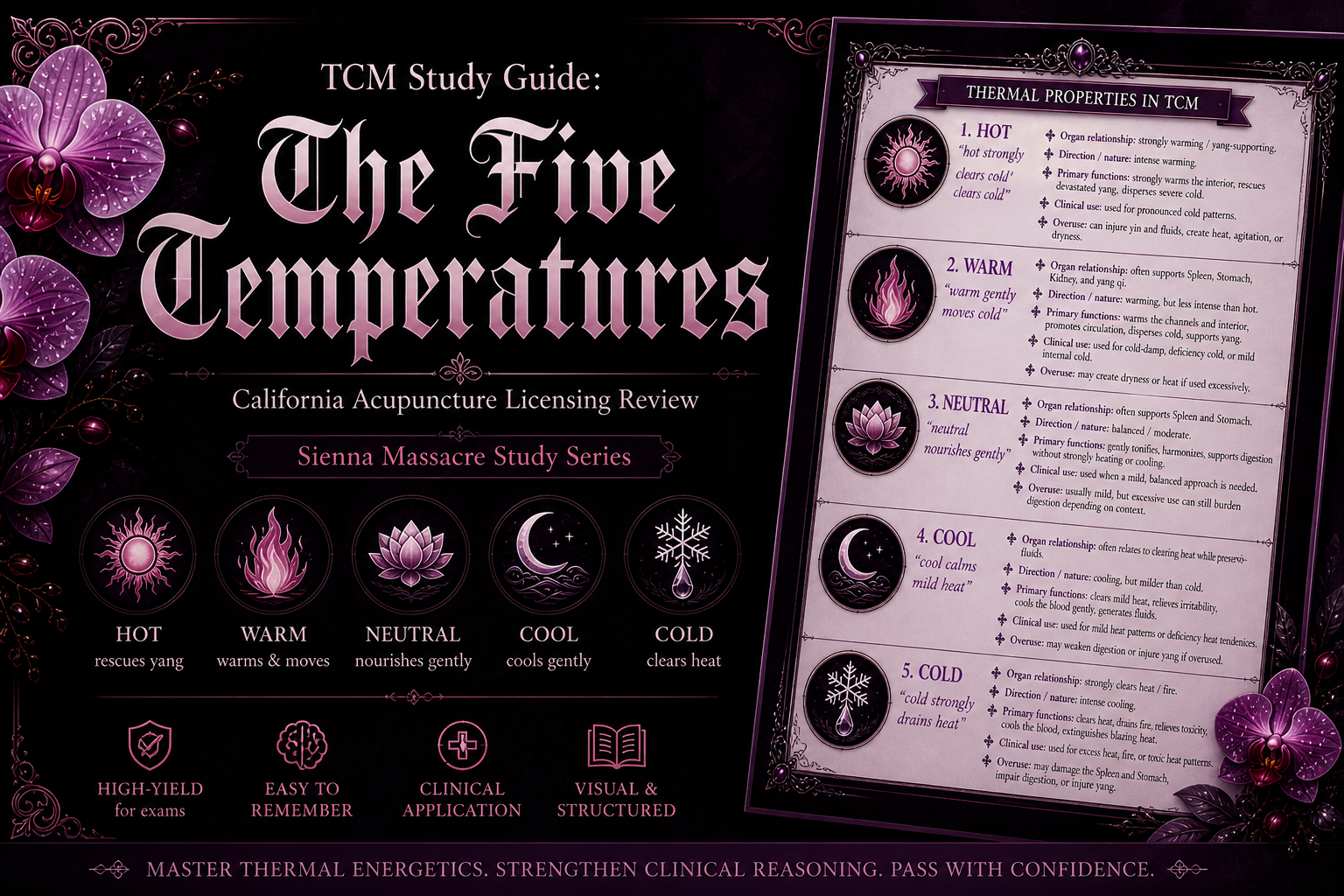TCM Study Guide: The Five Temperatures